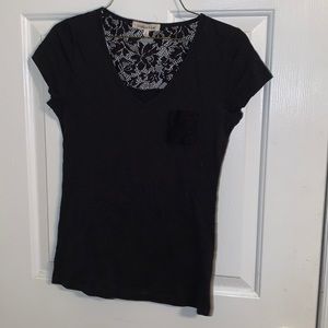 Black top with lace